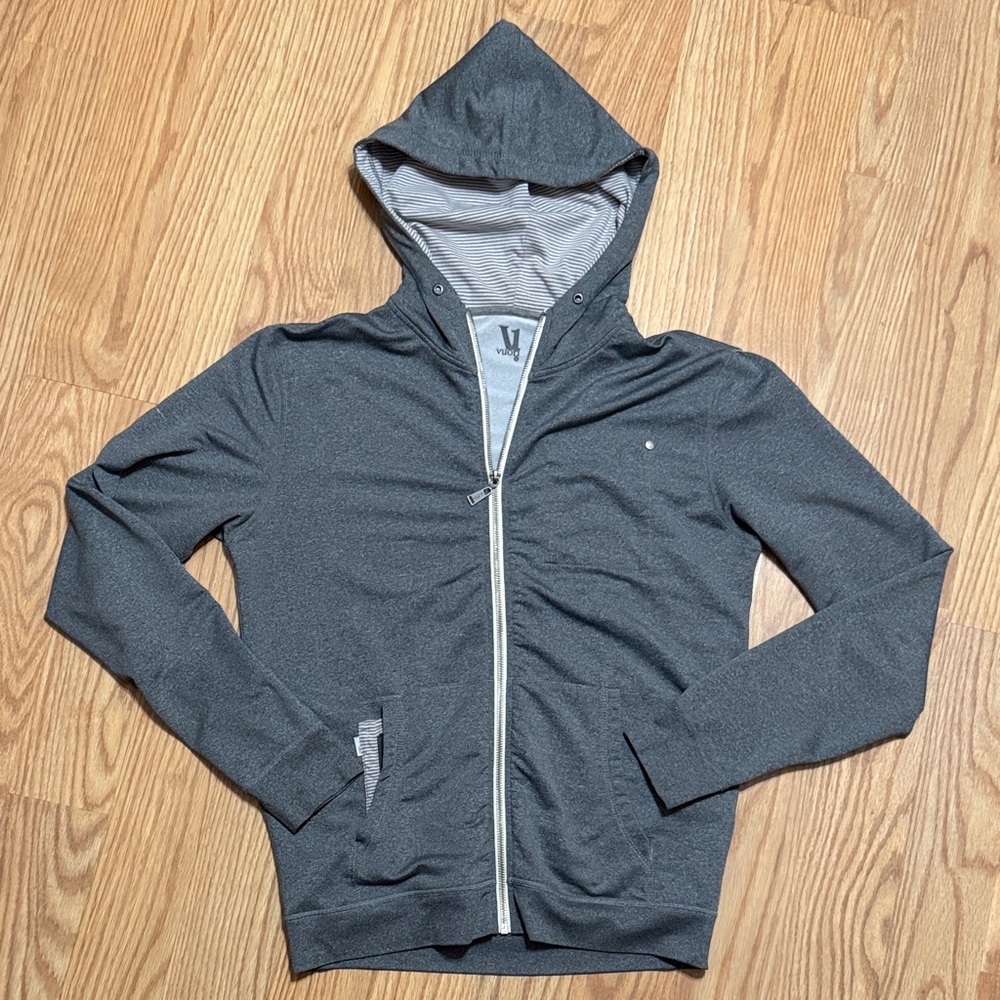 Vuori Gray Hooded Jacket